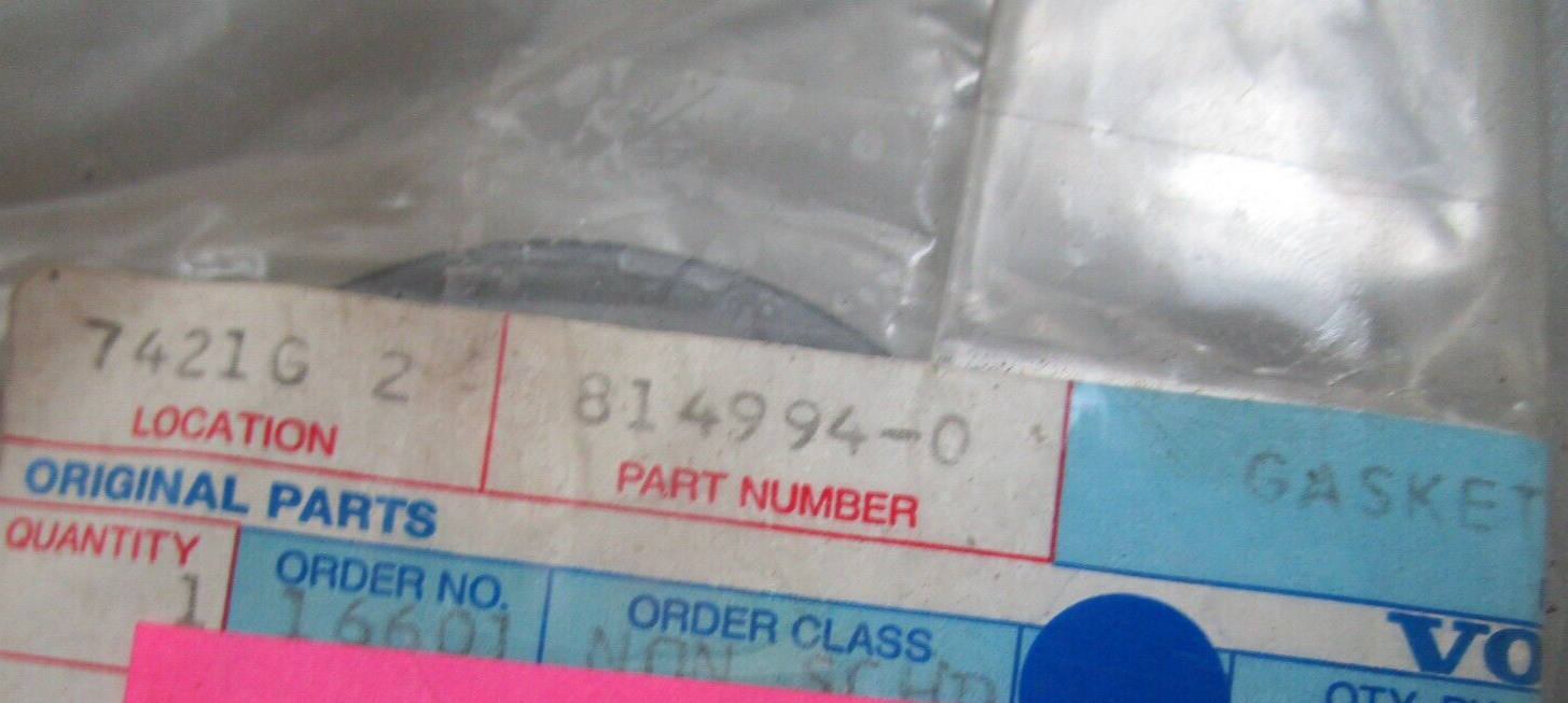 *NEW OEM* 0810 Volvo Penta Gasket 814994