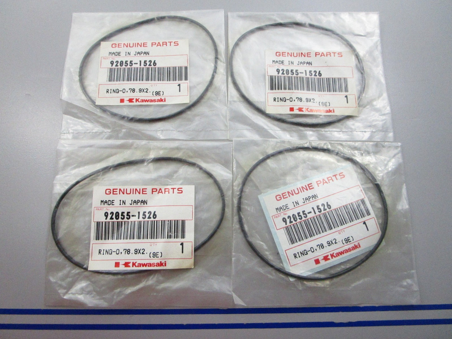 NEW OEM (LOT OF 4) 92055-1526 Kawasaki O-Ring 0810