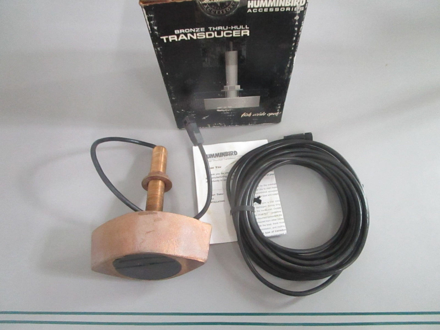 NEW OEM STH-5W Humminbird Bronze Thru-Hull Transducer 0820