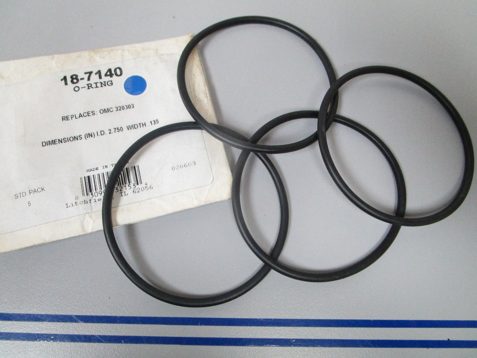 NEW (LOT OF 4) 18-7140 Replaces: OMC 320303 Sierra O-Ring 0810