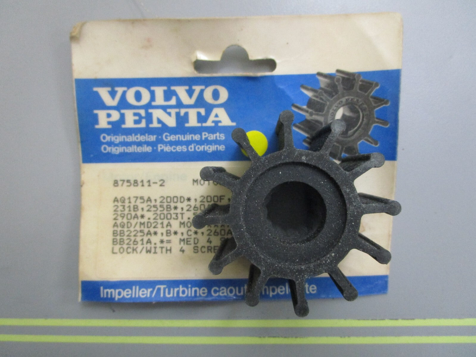 *NEW OEM* 0820 Volvo Penta Impeller 875811