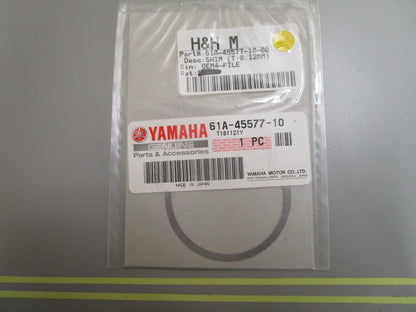 *NEW OEM* 0810 Yamaha (T:0.12MM) Shim 61A-45577-10-00