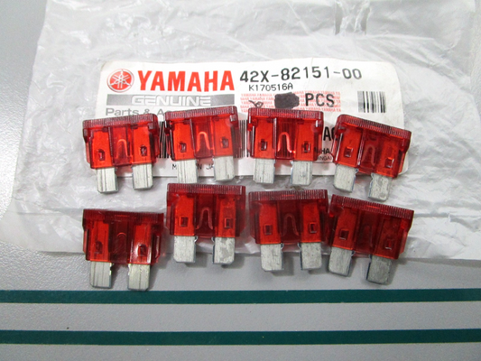 NEW OEM (LOT OF 8) 5Y1-14384-00-00 Yamaha 10AMP Fuse 0810