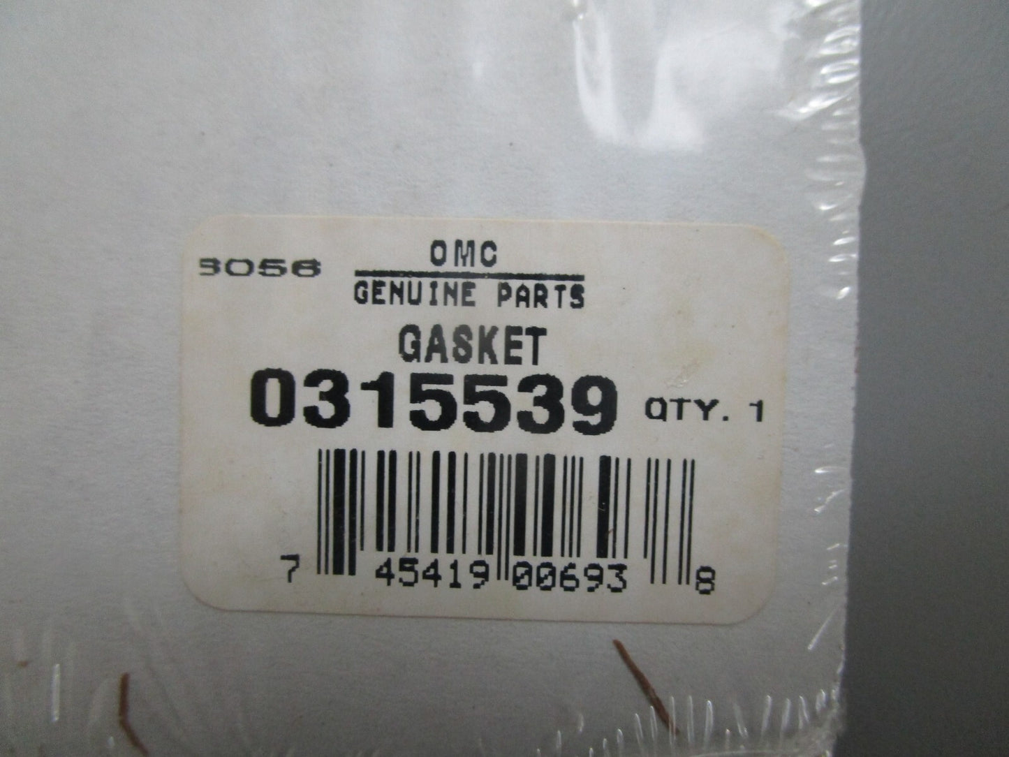 *NEW OEM* 0810 OMC Johnson Evinrude Gasket 315539 0315539