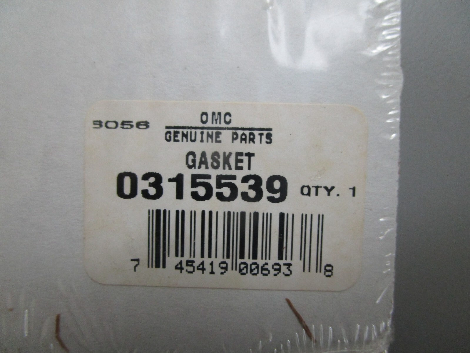 *NEW OEM* 0810 OMC Johnson Evinrude Gasket 315539 0315539