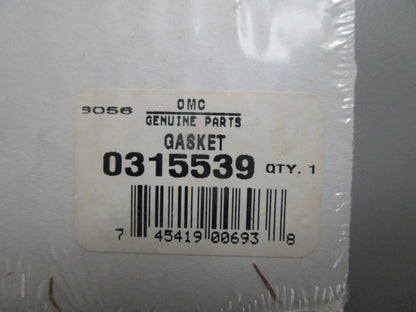 *NEW OEM* 0810 OMC Johnson Evinrude Gasket 315539 0315539