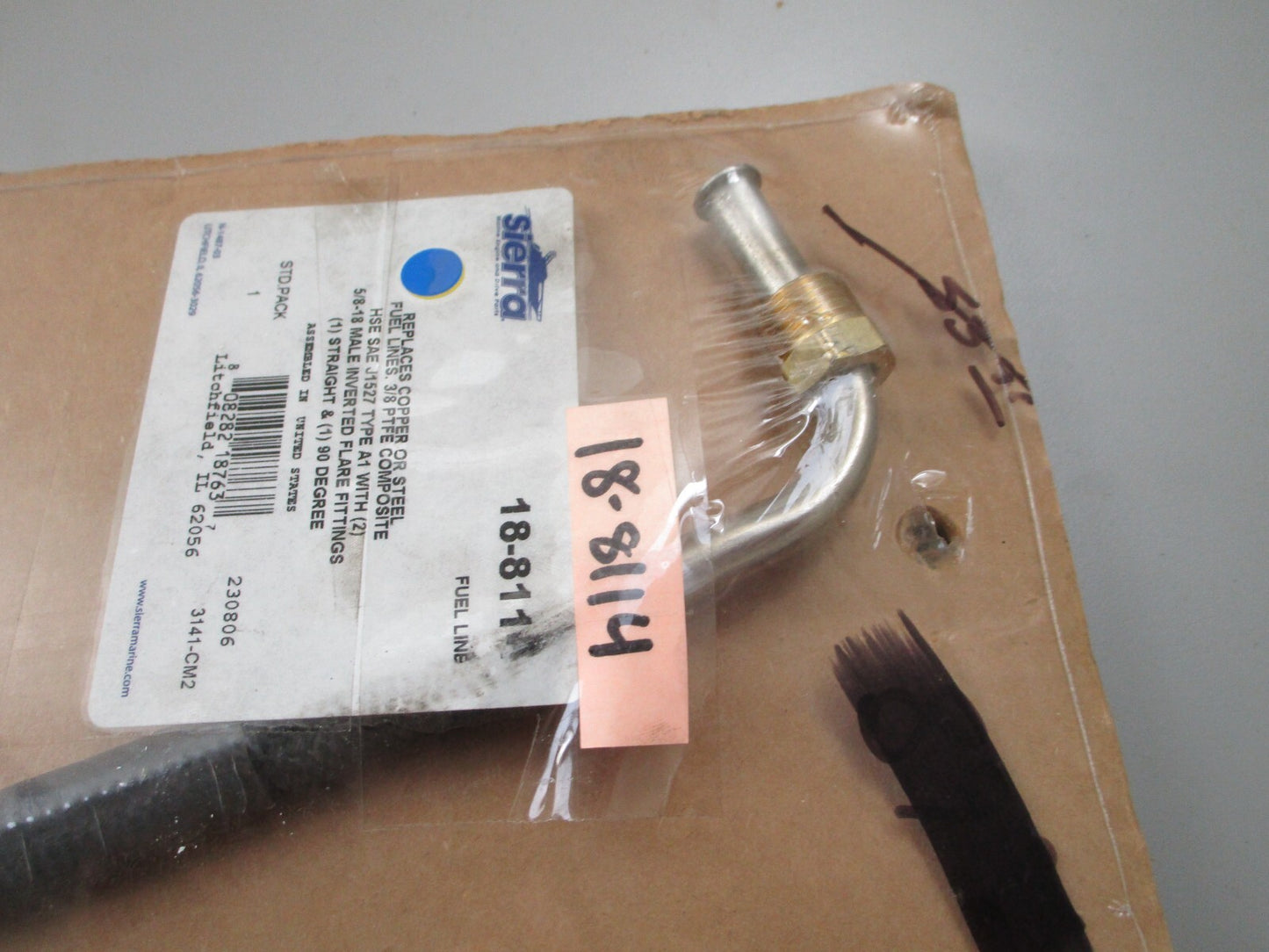 *NEW* 0820 Sierra Fuel Line 18-8114 Replaces: Copper or Steel Fuel Lines