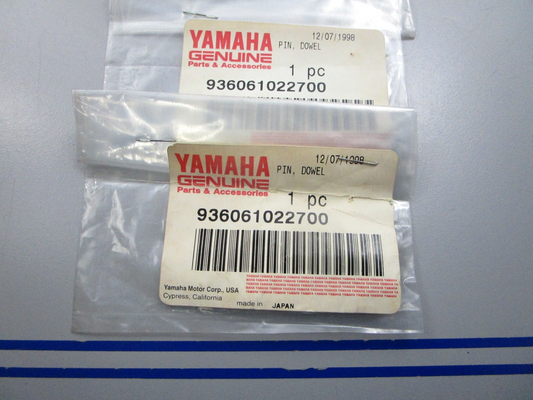 NEW OEM (LOT OF 2) 93606-10227-00 Yamaha Dowel Pin 0810
