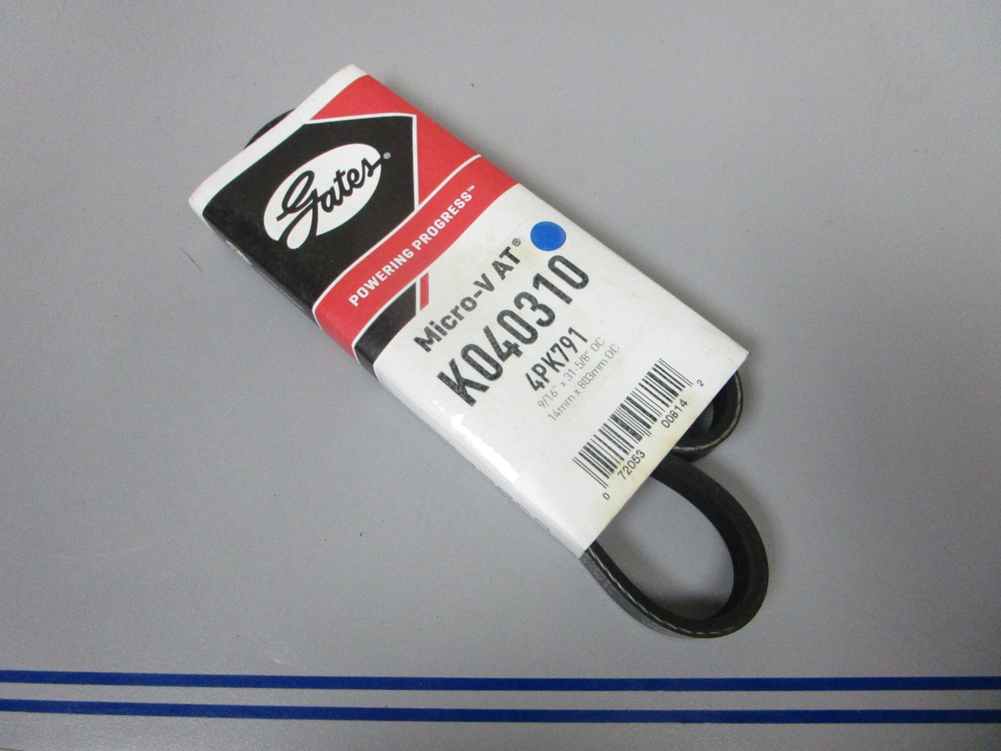 NEW K040310 Gates Micro-V 9/16" x 31 ⅝" Serpentine Belt 0720