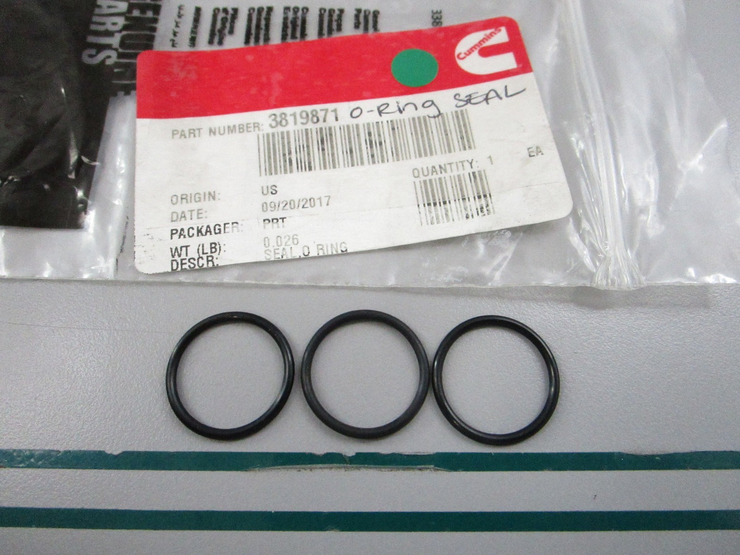 NEW OEM (LOT OF 3) 3819871 Cummins O-Ring Seal 0810