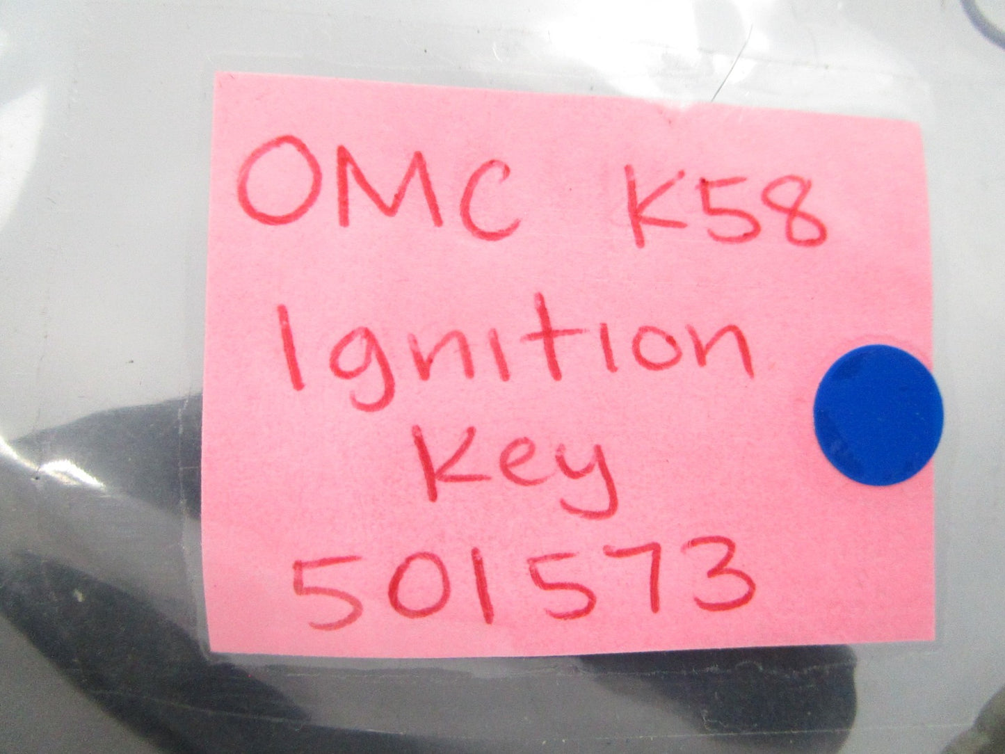 NEW OEM 501573 0501573 OMC Johnson Evinrude K58 Ignition Key 0810