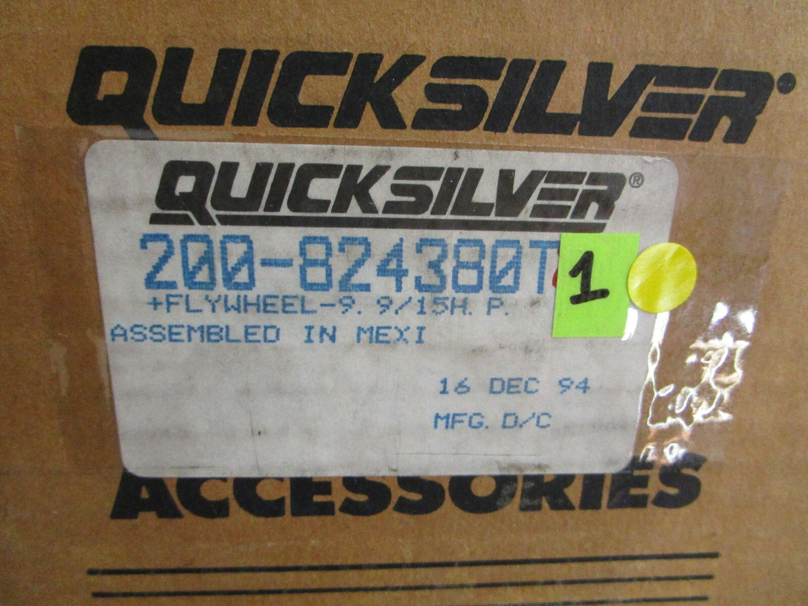 *NEW OEM* 0820 Mercury Quicksilver Flywheel 200-824380T1