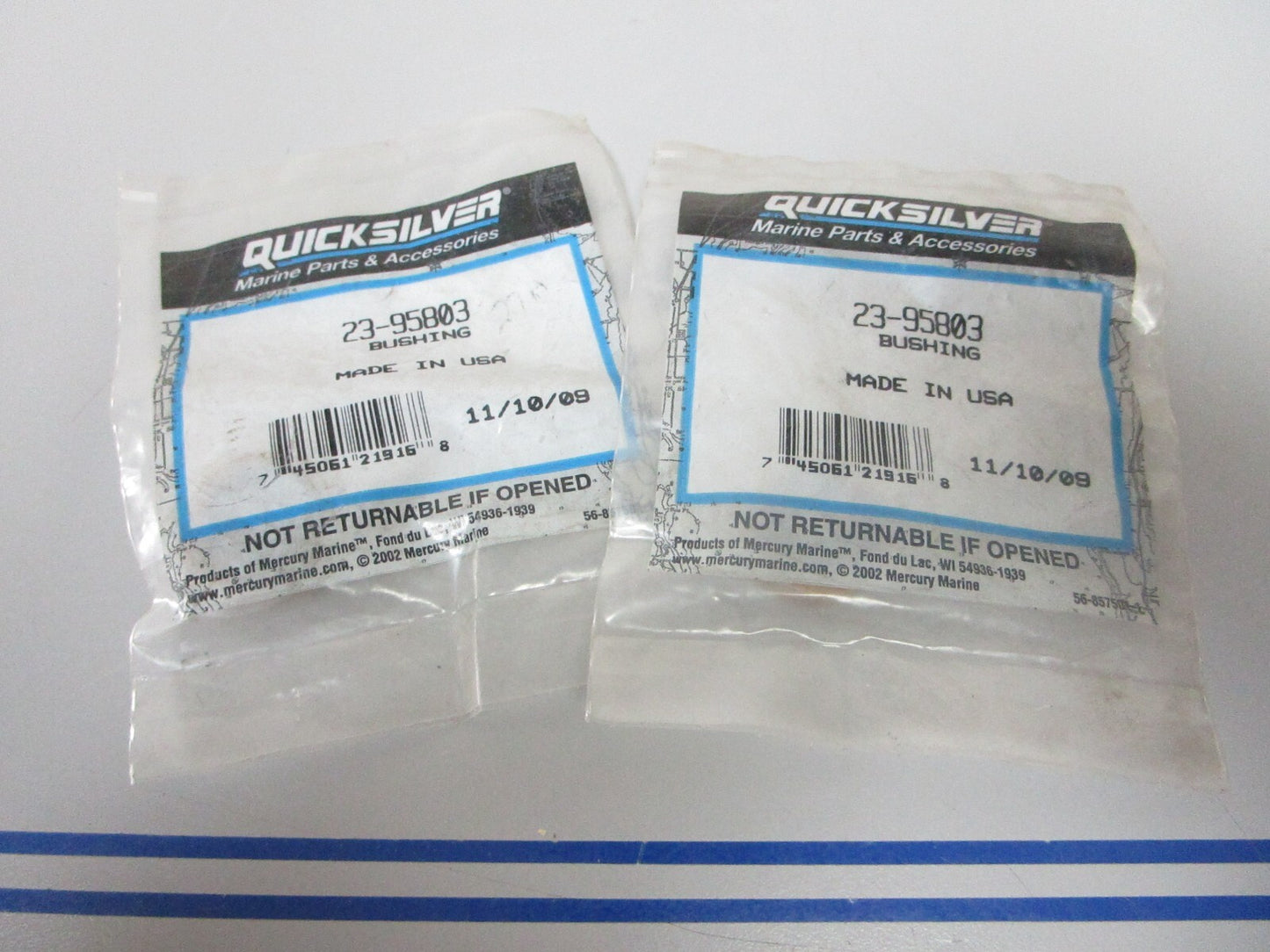 *NEW OEM* (LOT OF 2) 0810 Mercury Quicksilver Bushing 23-95803