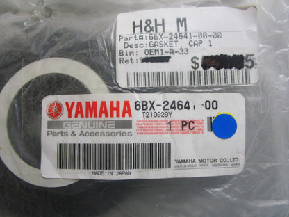 *NEW OEM* 0810 Yamaha Cap 1 Gasket 6BX-24641-00-00