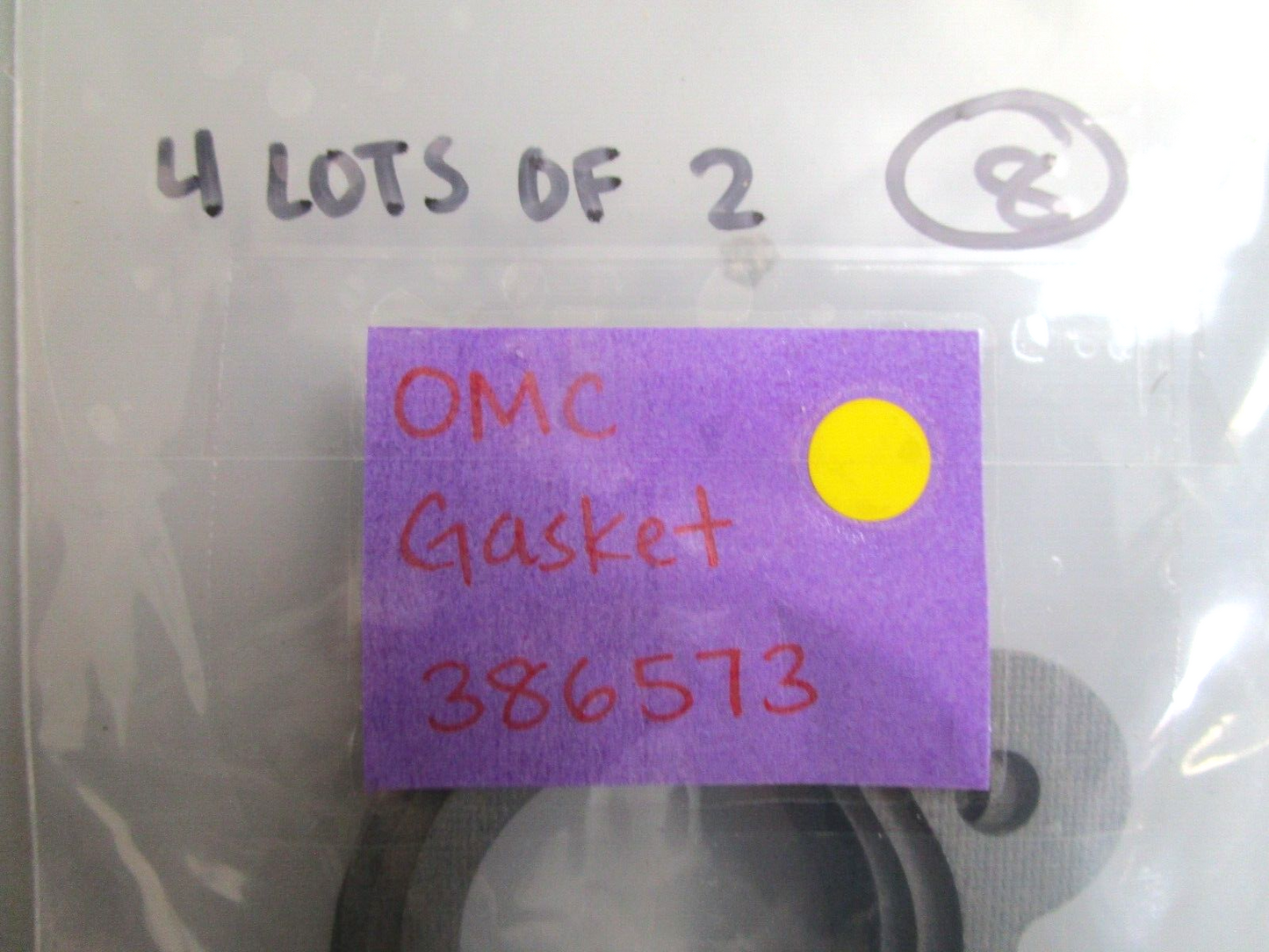 *NEW OEM* (LOT OF 2) 0750 OMC Johnson Evinrude GASKET 386573 0386573