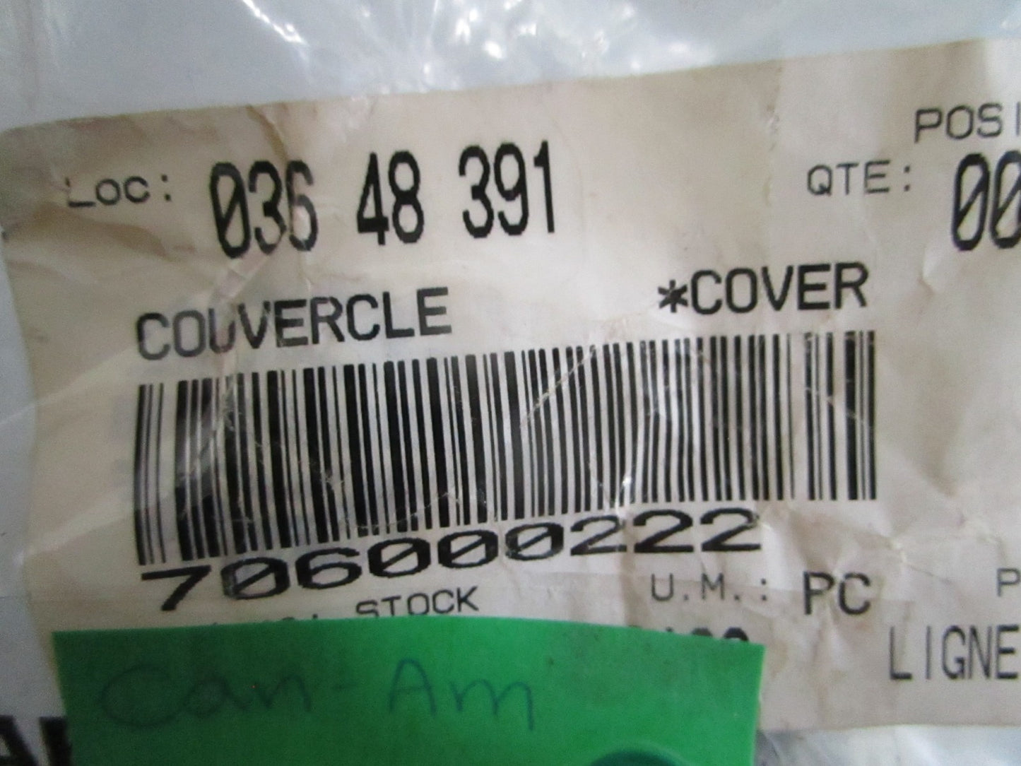 NEW OEM 706000222 Can-Am Cover 0820