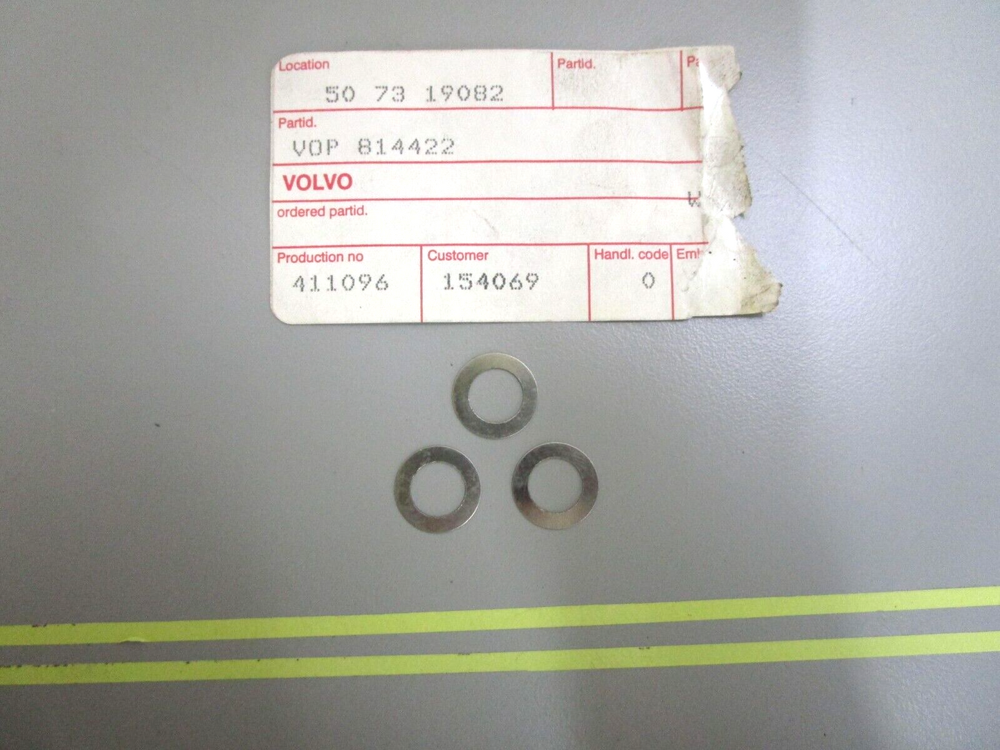 *NEW OEM* (LOT OF 3) 0750 Volvo Penta SPACE WASHER 814422