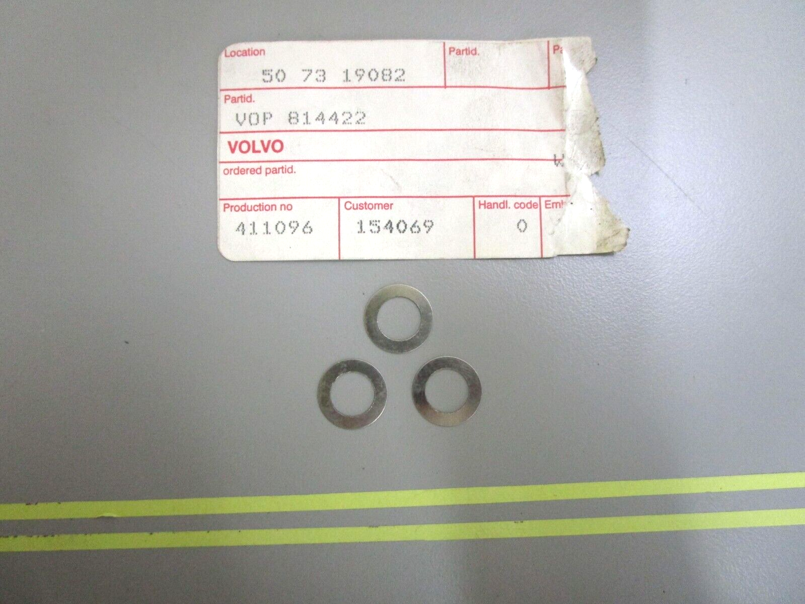 *NEW OEM* (LOT OF 3) 0750 Volvo Penta SPACE WASHER 814422