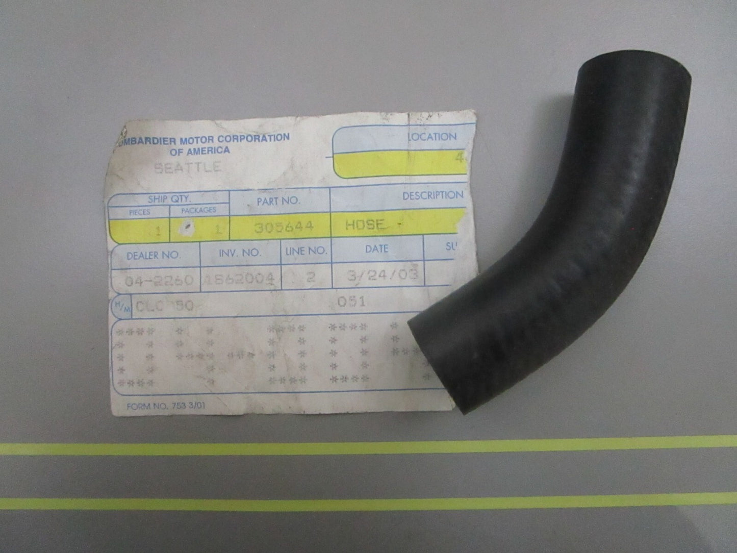 *NEW OEM* 0810 OMC Johnson Evinrude Hose 305644 0305644