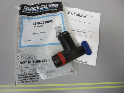 *NEW OEM* 0810 Mercury Quicksilver Elbow Kit 22-862210A01