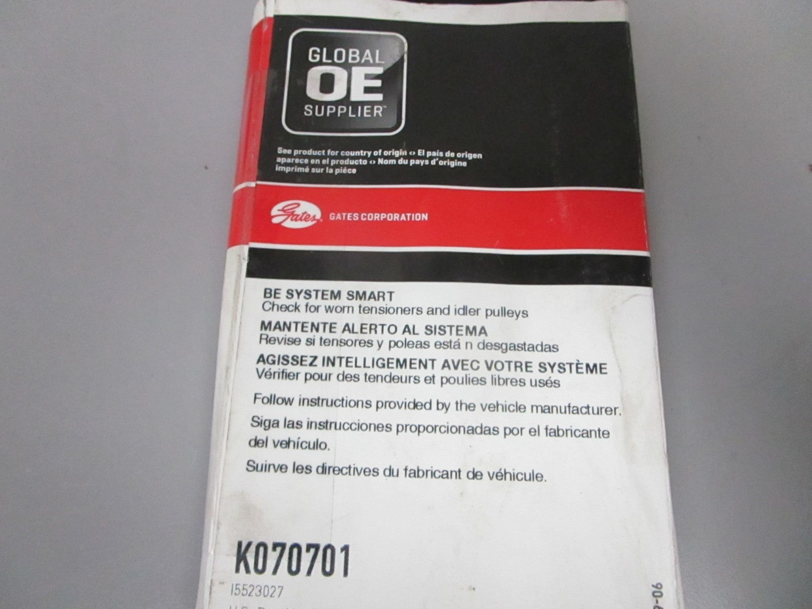 NEW K070701 Gates Micro-V 15/16" x 70 ¾" Serpentine Belt 0720