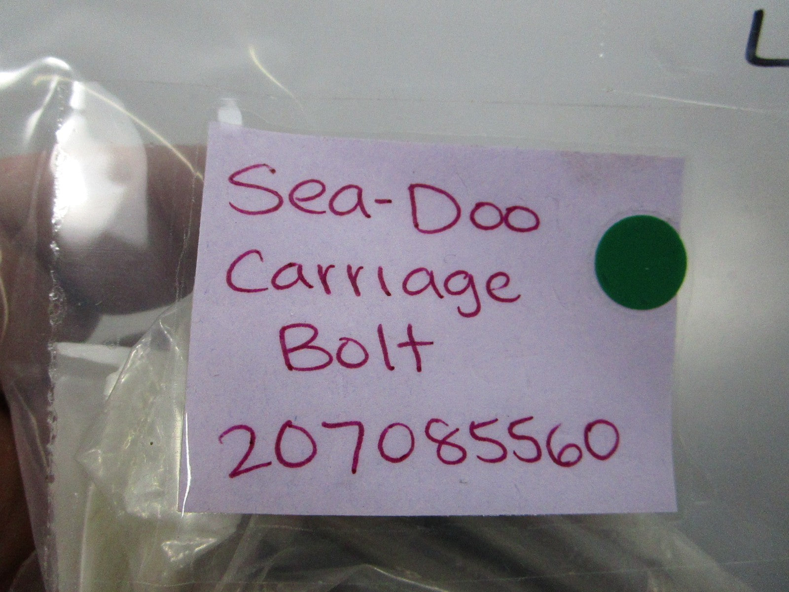 NEW (LOT OF 3) 207085560 Sea-Doo Carriage Bolt 0810