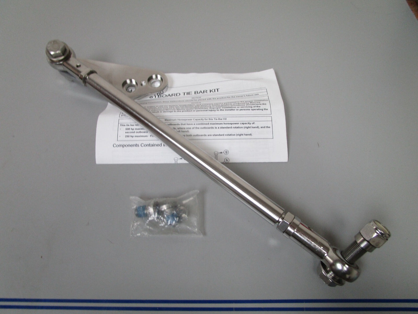 *NEW OEM* 0720 Mercury Quicksilver 30in Tie Bar & Ball Joint Assembly 892789Q25