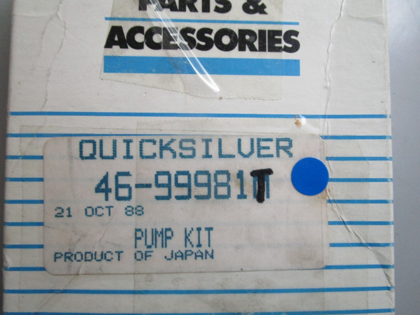 *NEW OEM* 0810 Mercury Quicksilver Pump Kit 46-99981T