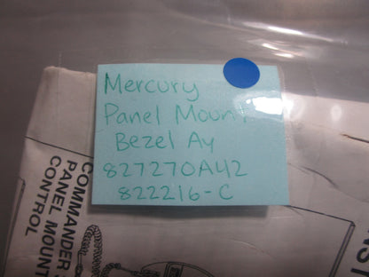 *NEW OEM* 0810 Mercury Quicksilver Panel Mount Bezel Ay 827280A42 822216-C