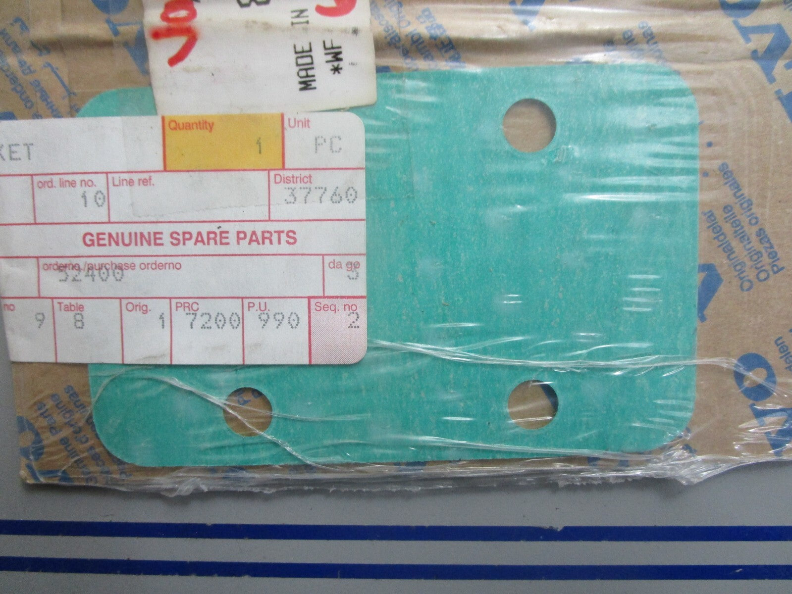 *NEW OEM* 0810 Volvo Penta Gasket 856041