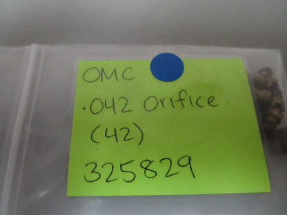 *NEW OEM* 0810 OMC Johnson Evinrude .042 Orifice (42) 325829 0325829