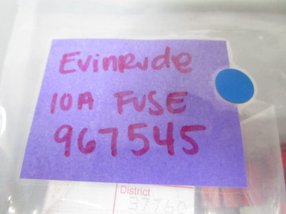 *NEW OEM* (LOT OF 2) 0810 OMC Johnson Evinrude 10A Fuse 967545 0967545