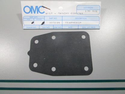 NEW OEM 305186 0305186 OMC Johnson Evinrude Diaphragm 0810