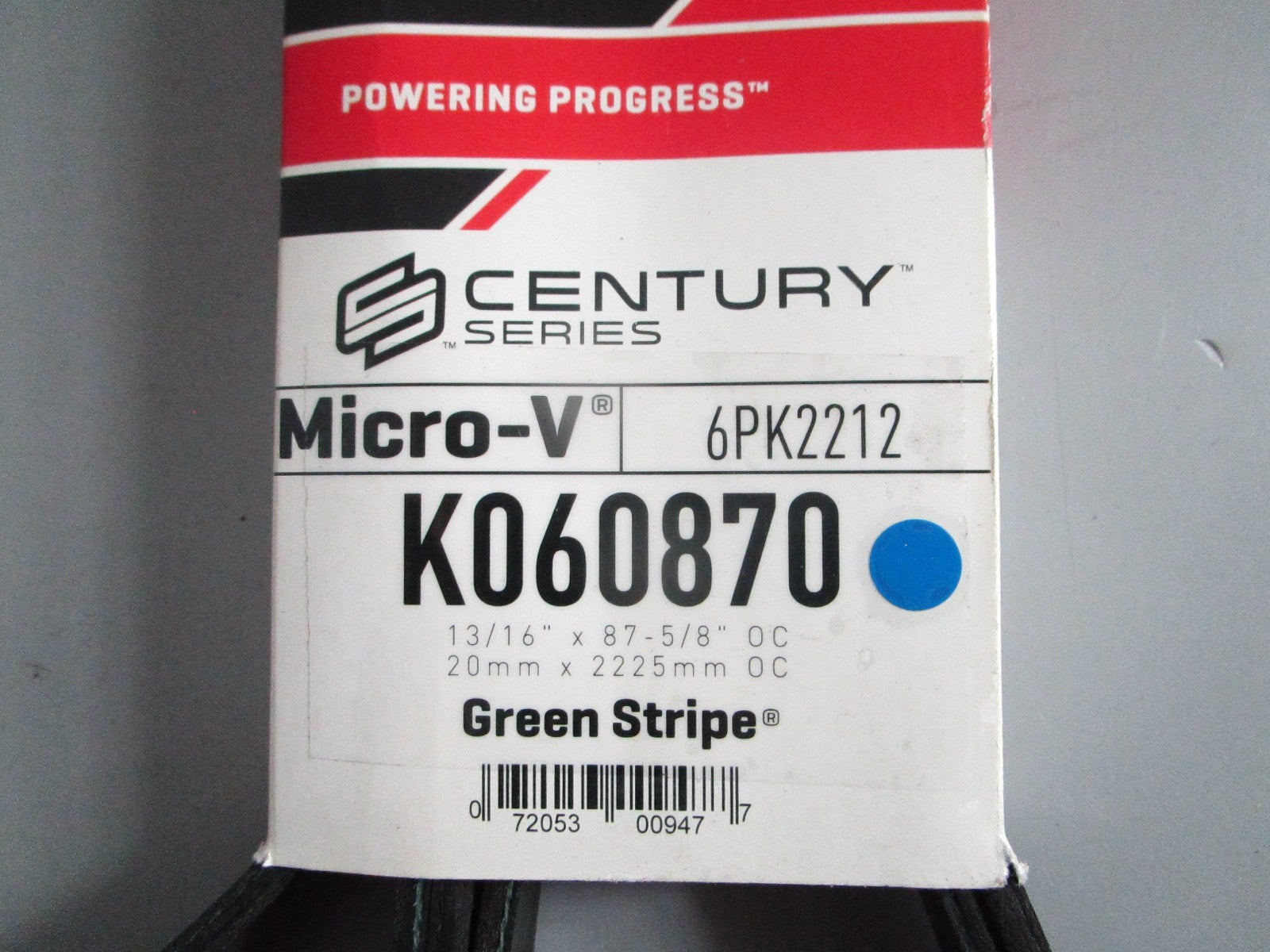 NEW K060870 Gates Century Series Micro-V Serpentine Belt 0820