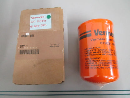NEW OEM 81902-001 Vermeer Oil Filter 0820