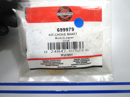 *NEW OEM* 0810 Briggs & Stratton Choke Shaft Kit 699979