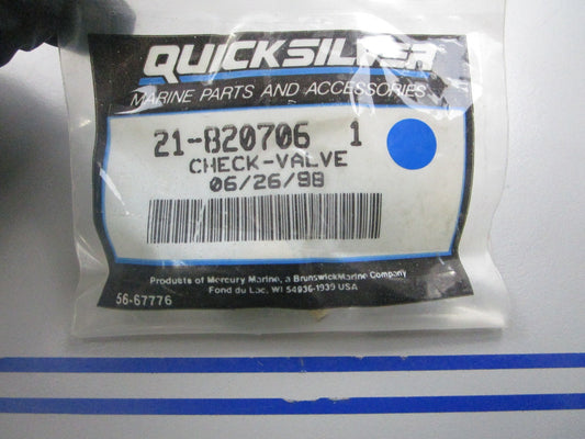 *NEW OEM* 0810 Mercury Quicksilver Check Valve 21-820706 1