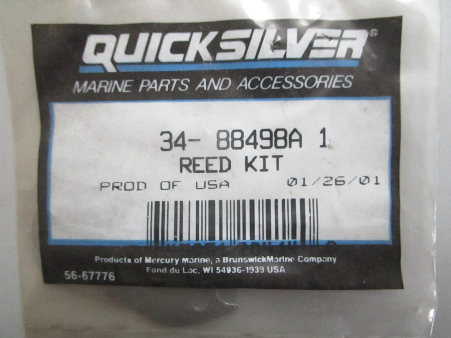 *NEW OEM* 0820 Mercury Quicksilver Reed Kit 34-88498A1