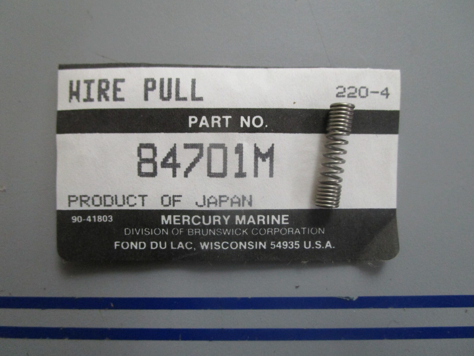 *NEW OEM* 0810 Mercury Quicksilver Wire Pull 84701M