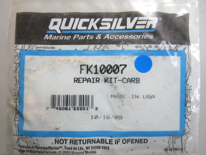*NEW OEM* 0810 Mercury Quicksilver Carburetor Repair Kit FK10007