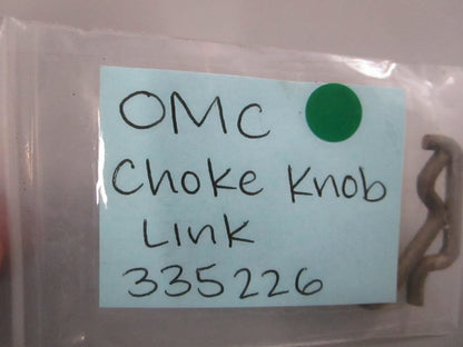 OMC Johnson Evinrude NEW OEM Choke Knob Link 335226 0335226 Outboard NOS 0810