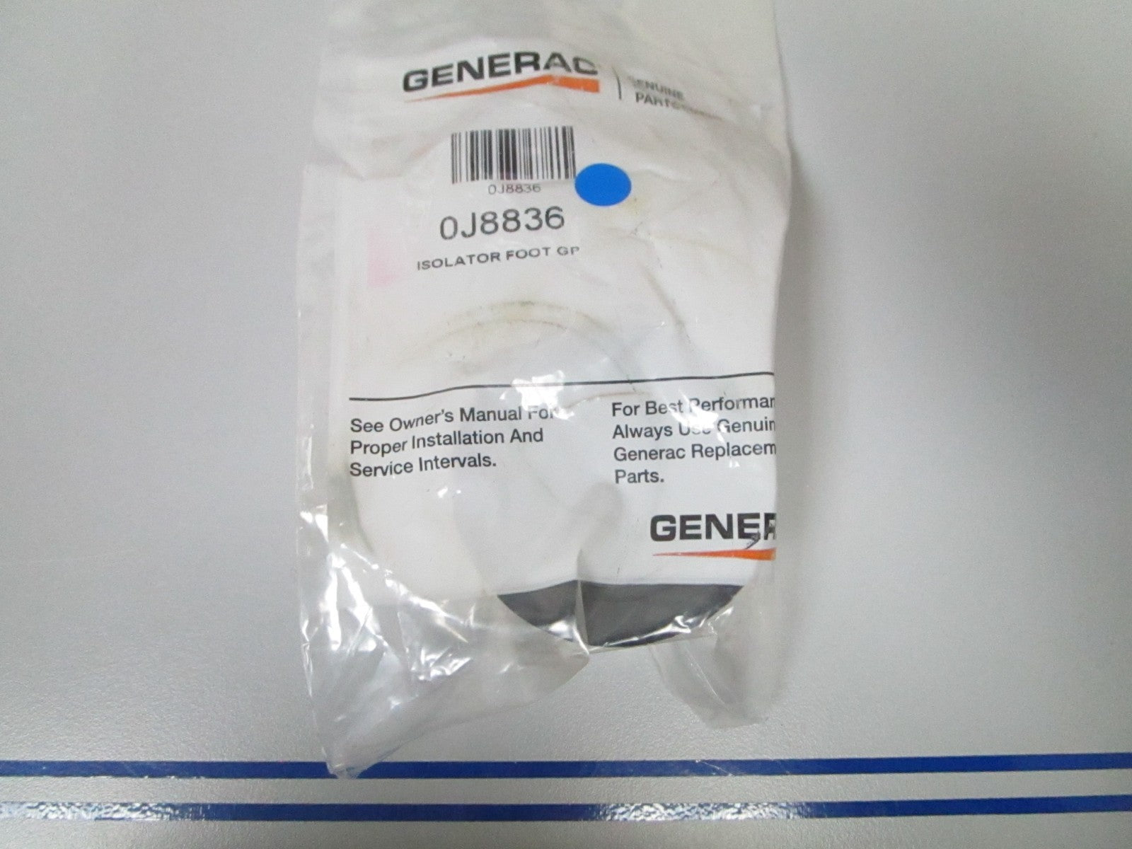 NEW OEM 0J8836 Generac Isolator Foot 0720