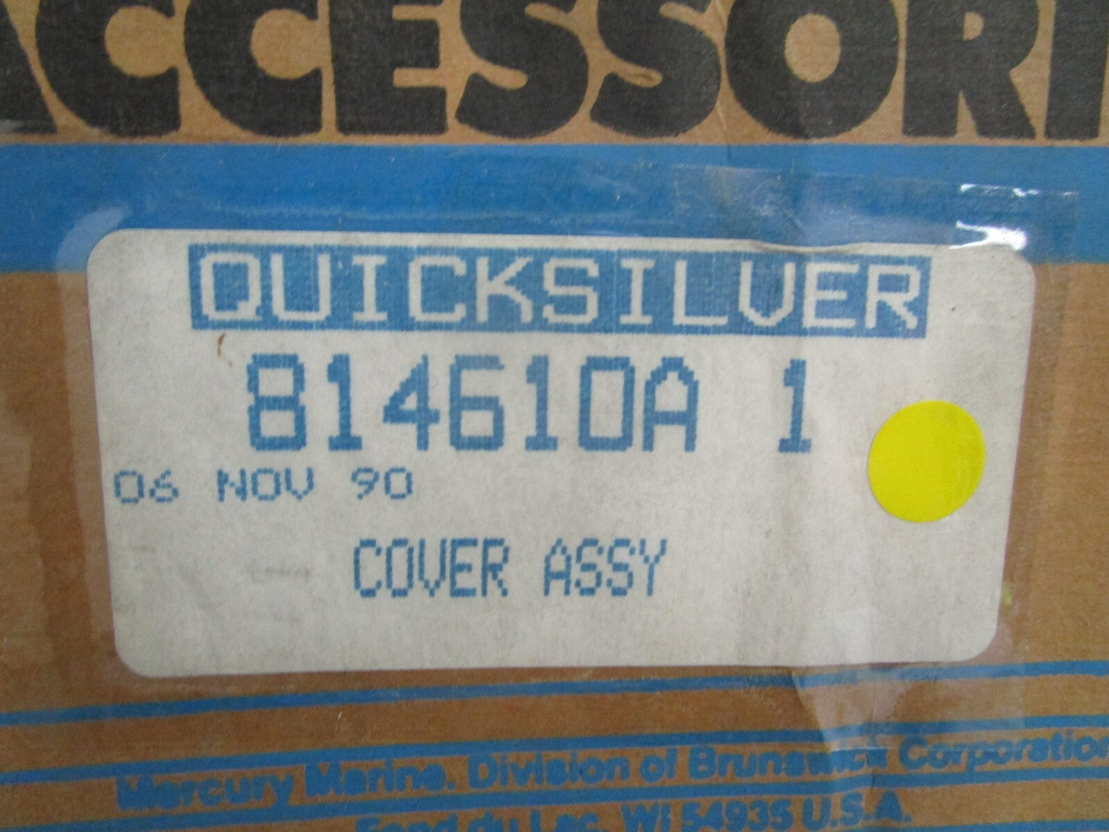 *NEW OEM* 0820 Mercury Quicksilver Cover Assy 814610A 1