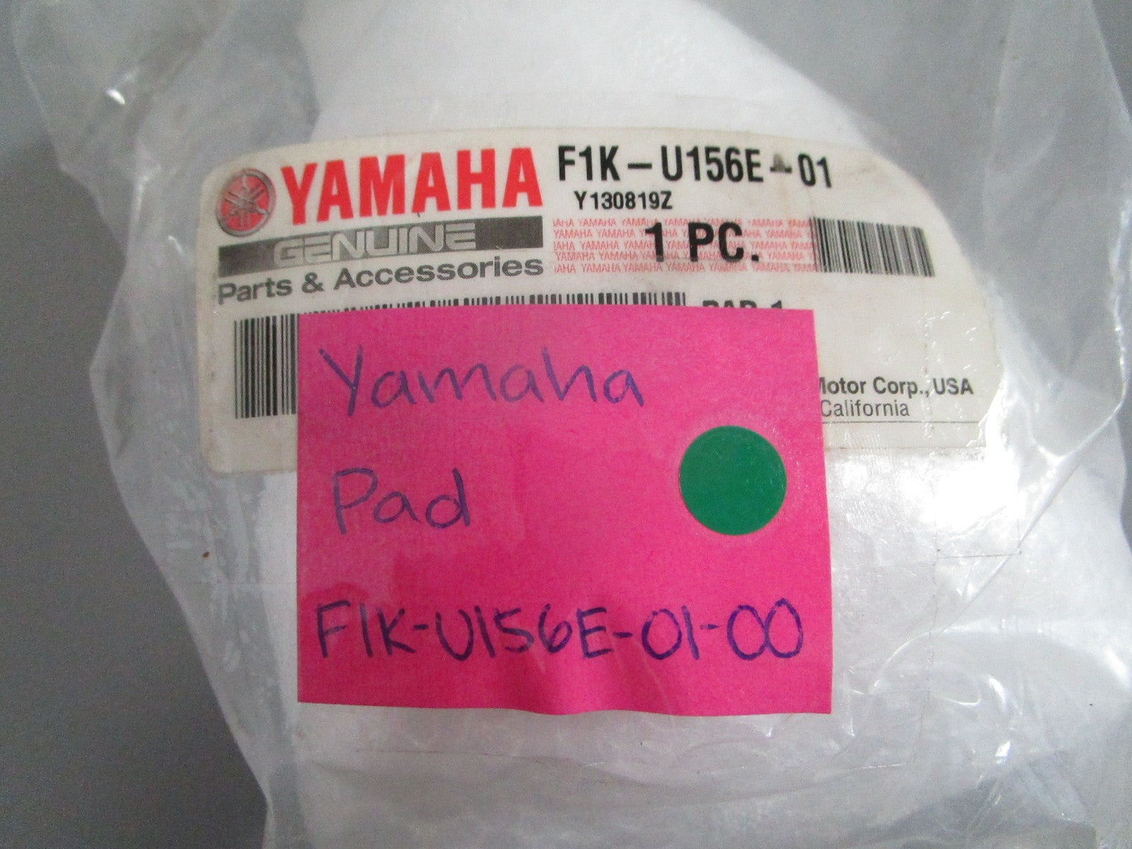 NEW OEM F1K-U156E-01-00 Yamaha Pad 0820