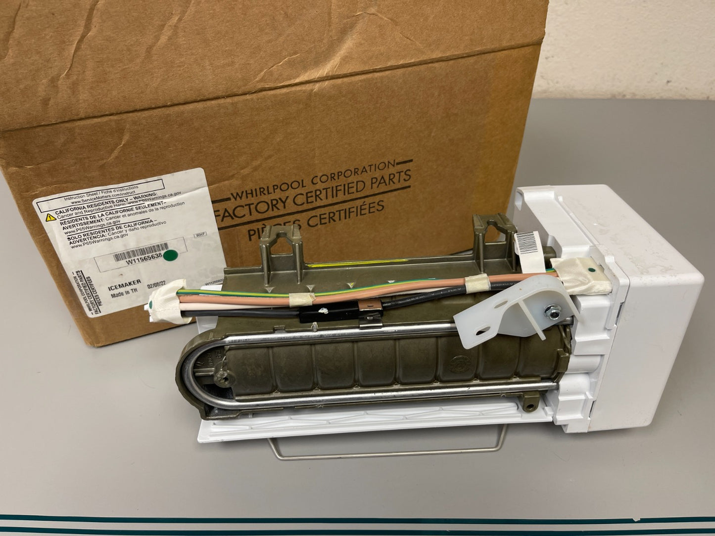 Whirlpool NEW OEM Ice Maker Assembly W11565638 Replaces W11321603 Fridge 0720