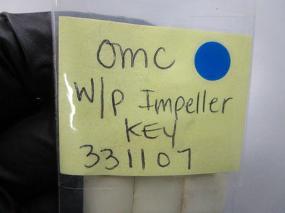 NEW OEM 331107 0331107 OMC Johnson Evinrude W/P Impeller Key 0810