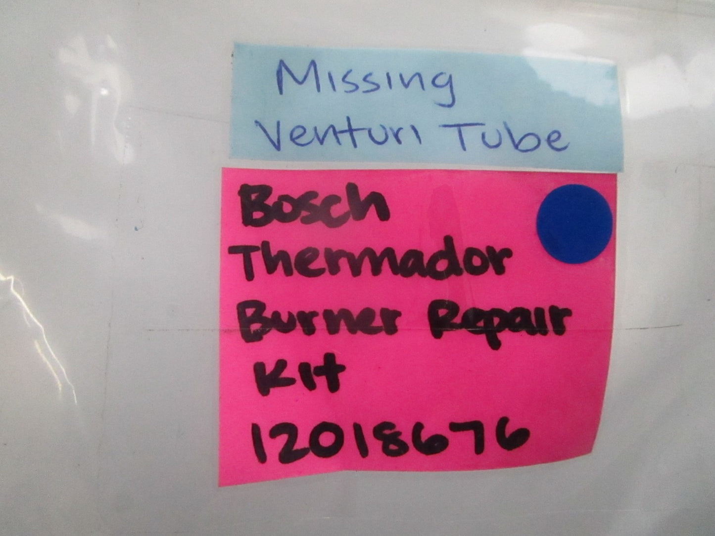 *NEW OEM* 0810 Bosch Thermador Burner Repair Kit 12018676 *Missing Venturi Tube