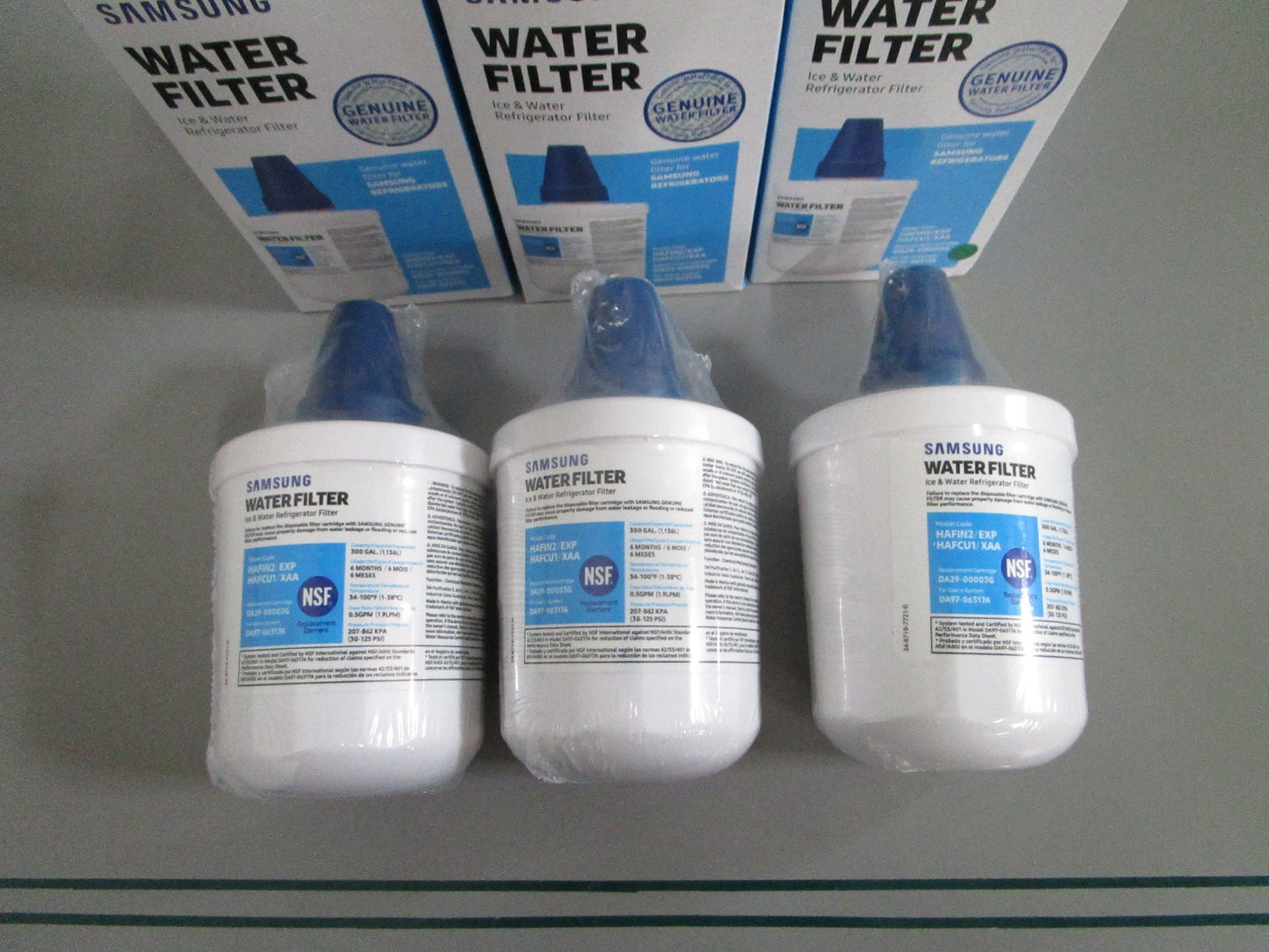 Samsung NEW OEM DA29-00003G HAF-CU1 Refrigerator Water Filter Lot of 3 0820