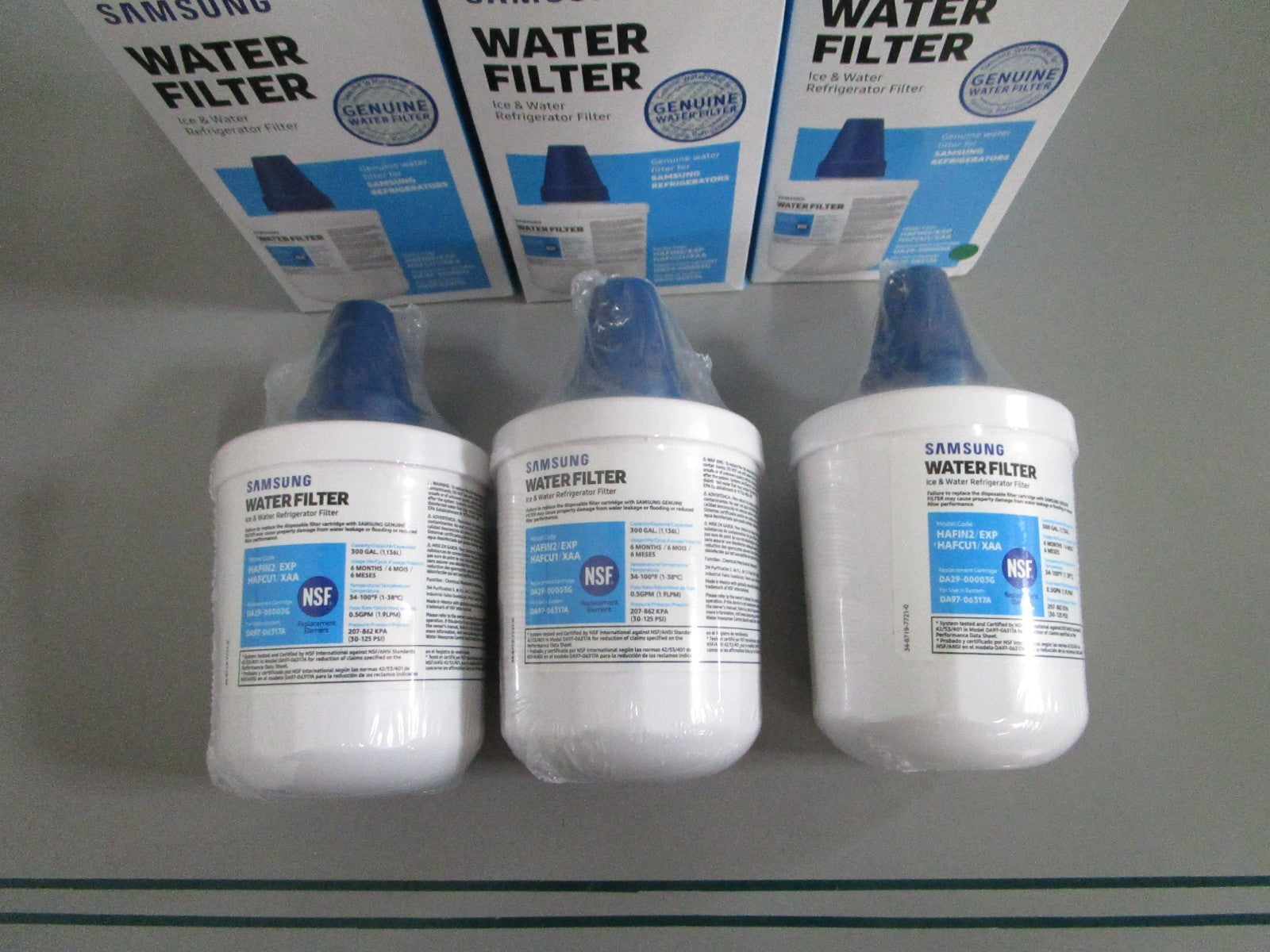 Samsung NEW OEM DA29-00003G HAF-CU1 Refrigerator Water Filter Lot of 3 0820