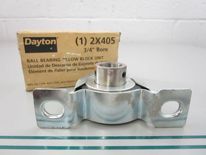 NEW 2X405 Dayton Ball Bearing Pillow Block Unit 0810